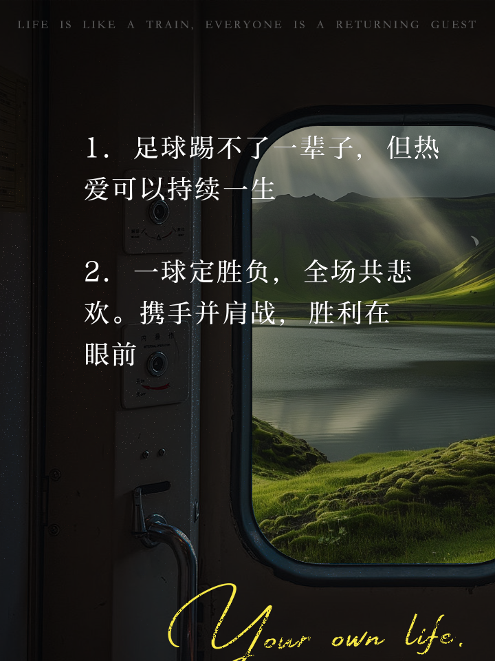 热血激情，抒发爱好者对足球的热爱